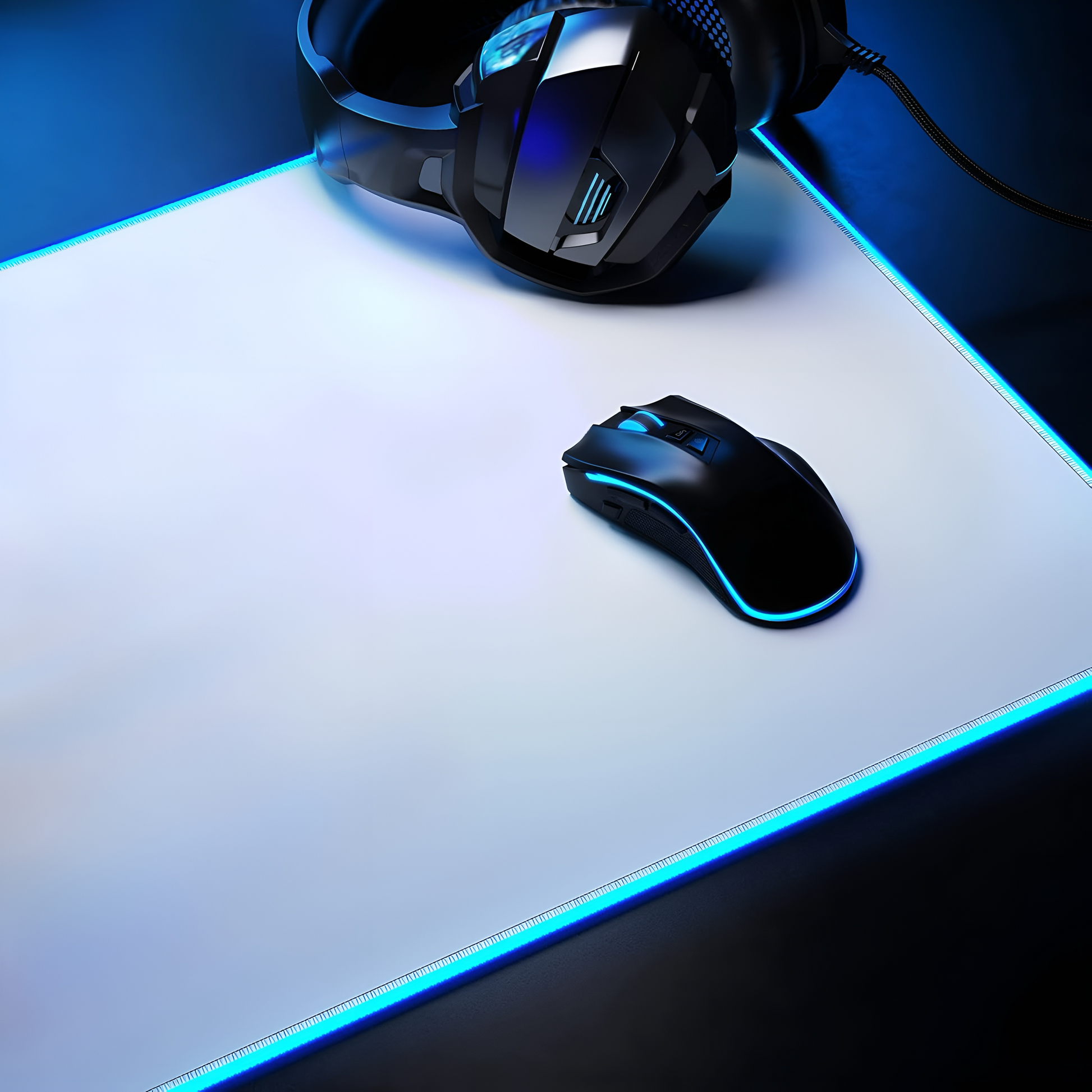 VYNX WHT Arc Mouse Pad